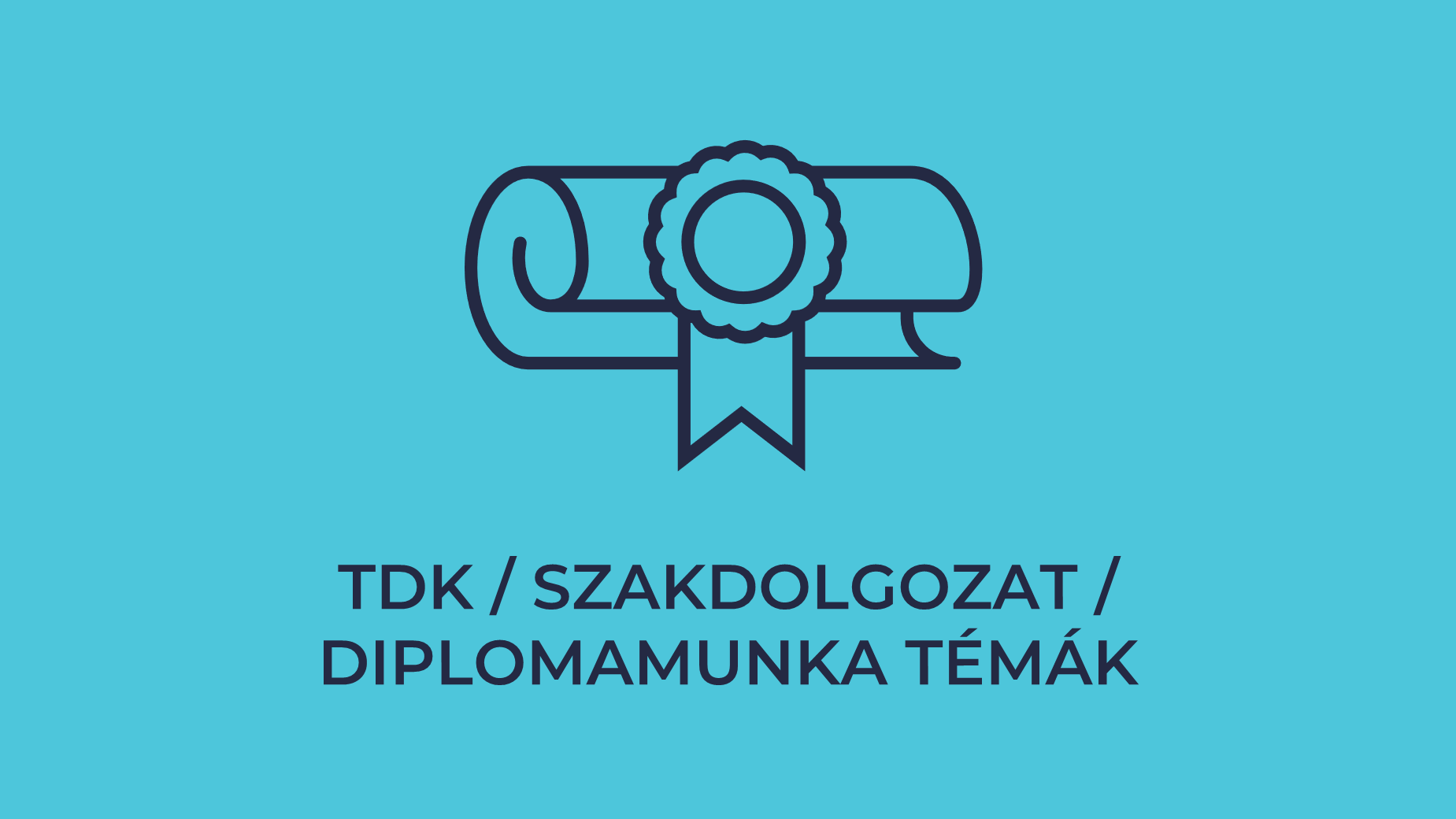 TDK / Szakdolgozat / Diplomamunka Témák